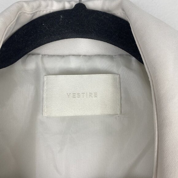 Vestire Women's Boxy Cropped Utility Jacket Size S ? Cream White - Picture 3 of 9